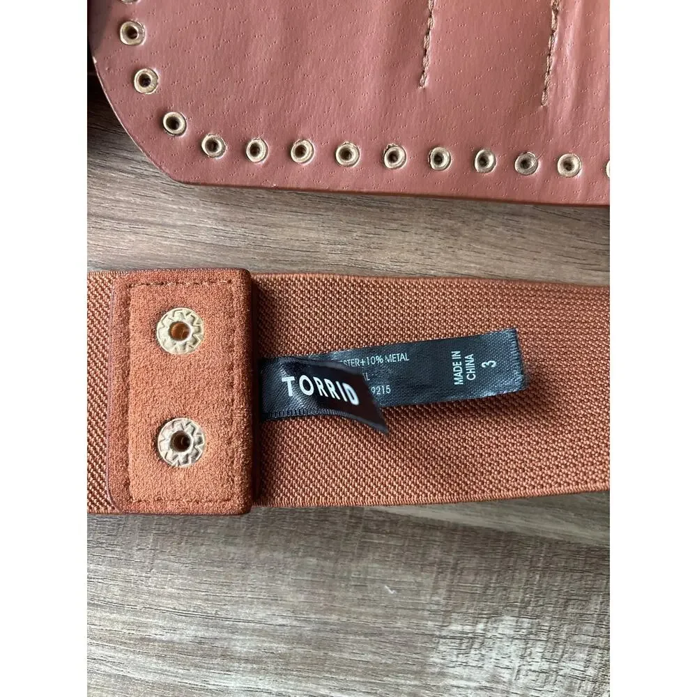 Torrid Double Buckle Belt Stretch Band size 3 Western Bohemian